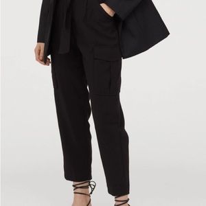 NWT- H&M Black Parachute Pants
